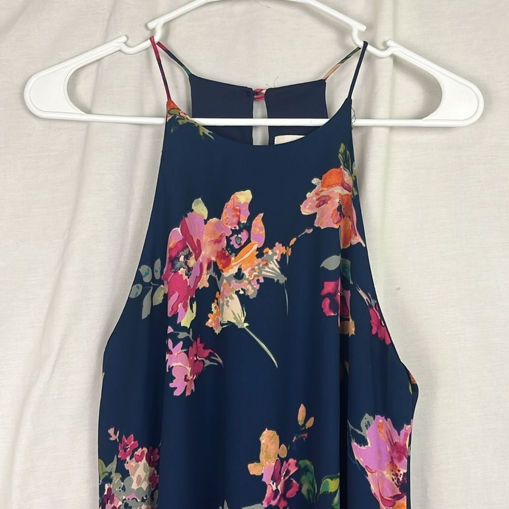 Blue Floral Everly Summer Dress - Picture 3 of 5